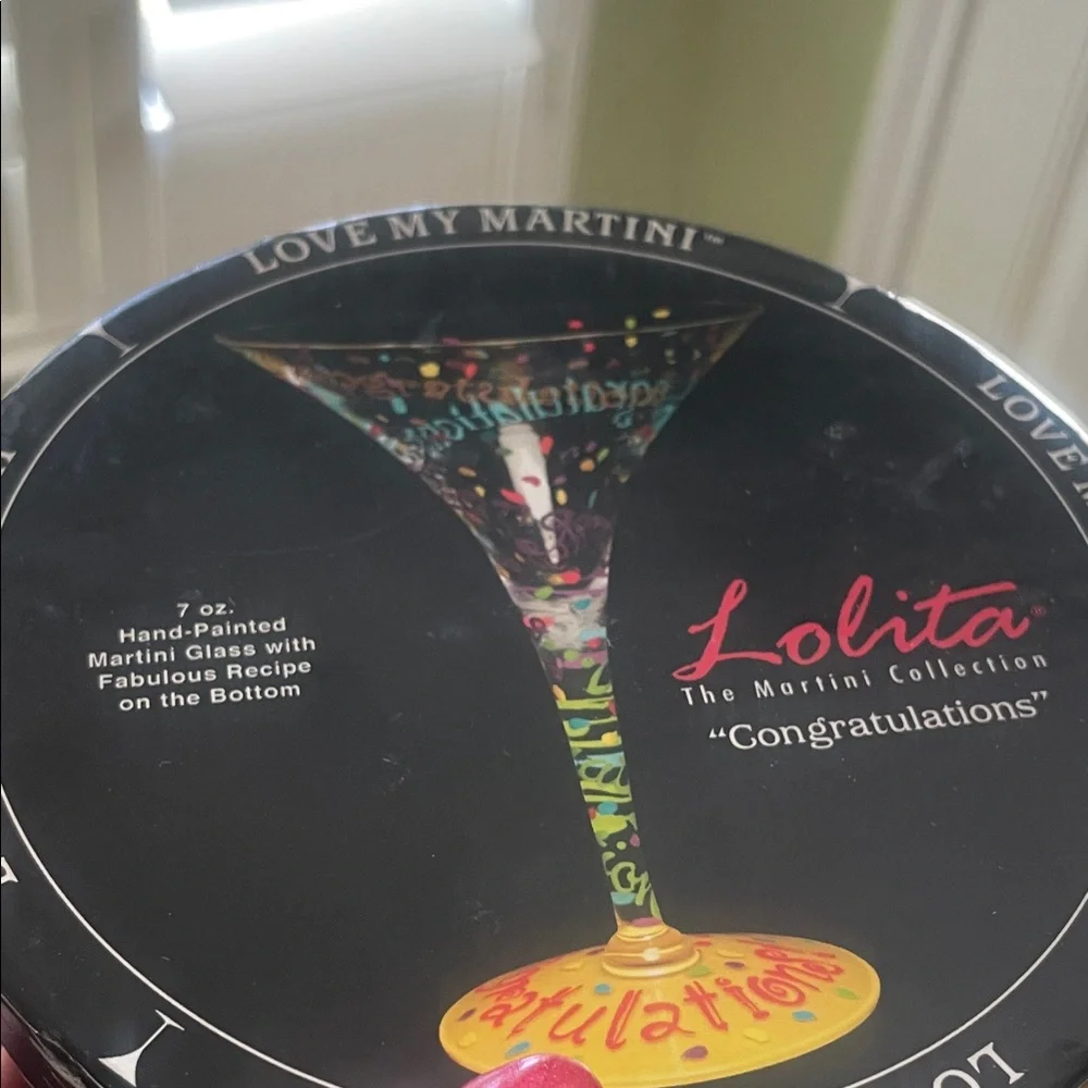 Lolita Colorful Celebration Martini Glass